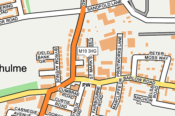 M19 3HG map - OS OpenMap – Local (Ordnance Survey) M19 3HG map - OS OpenMap – Local (Ordnance Survey)