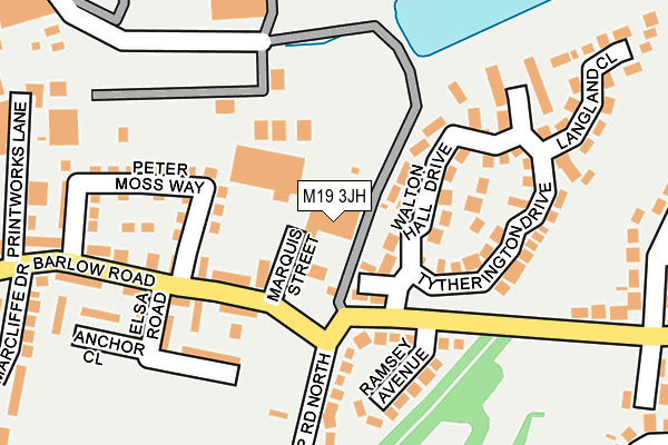 M19 3JH map - OS OpenMap – Local (Ordnance Survey) M19 3JH map - OS OpenMap – Local (Ordnance Survey)