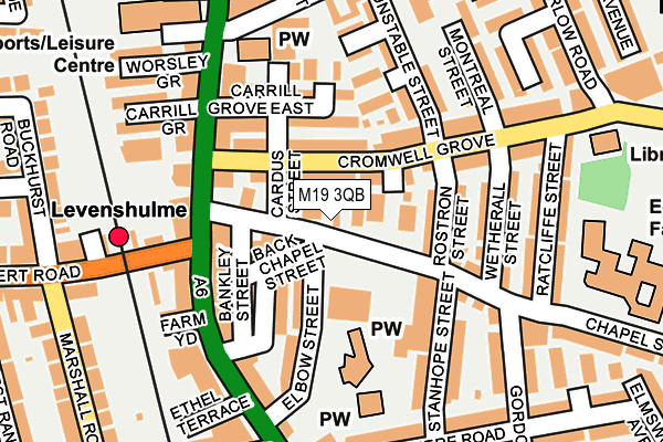 M19 3QB map - OS OpenMap – Local (Ordnance Survey) M19 3QB map - OS OpenMap – Local (Ordnance Survey)