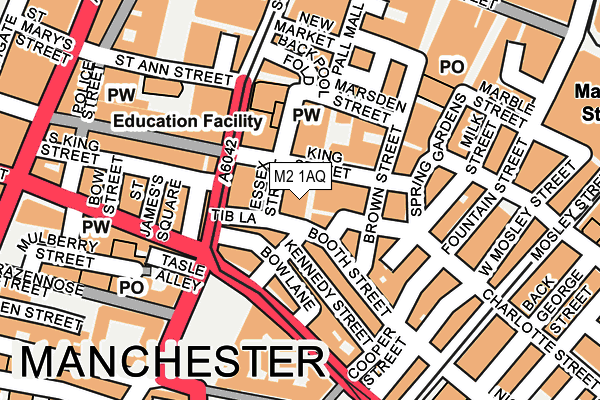 M2 1AQ map - OS OpenMap – Local (Ordnance Survey) M2 1AQ map - OS OpenMap – Local (Ordnance Survey)