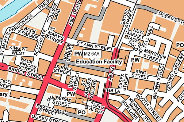 M2 6AA map - OS OpenMap – Local (Ordnance Survey) M2 6AA map - OS OpenMap – Local (Ordnance Survey)
