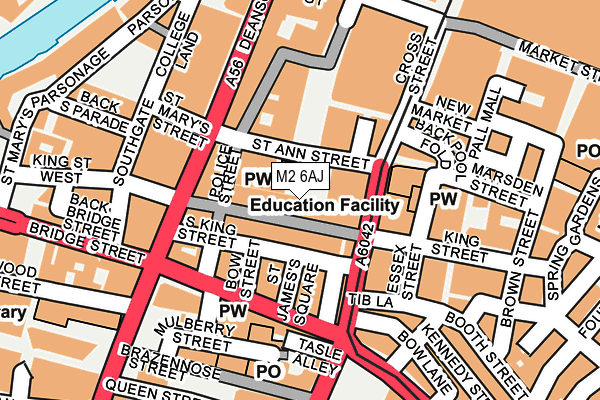 M2 6AJ map - OS OpenMap – Local (Ordnance Survey) M2 6AJ map - OS OpenMap – Local (Ordnance Survey)