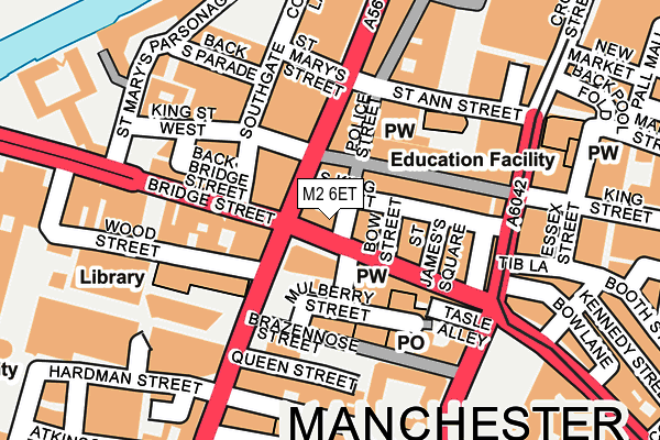 M2 6ET map - OS OpenMap – Local (Ordnance Survey) M2 6ET map - OS OpenMap – Local (Ordnance Survey)