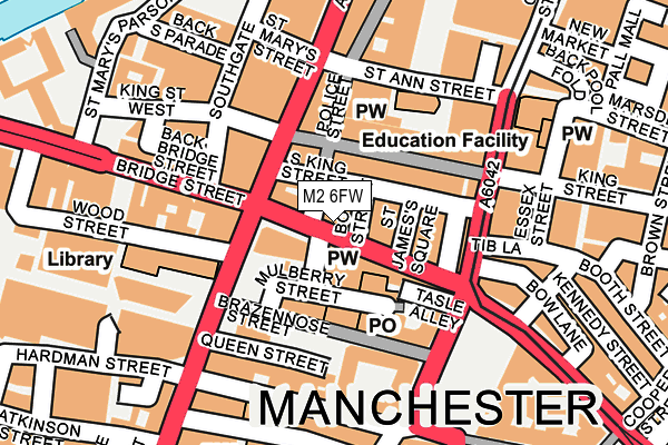 M2 6FW map - OS OpenMap – Local (Ordnance Survey) M2 6FW map - OS OpenMap – Local (Ordnance Survey)