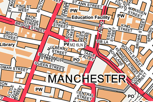 M2 6LN map - OS OpenMap – Local (Ordnance Survey) M2 6LN map - OS OpenMap – Local (Ordnance Survey)