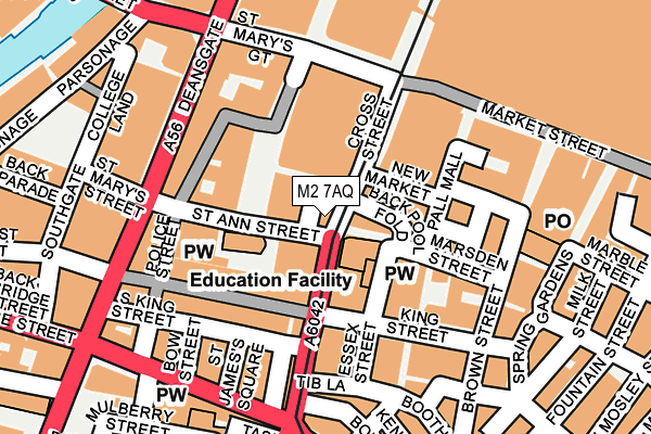 M2 7AQ map - OS OpenMap – Local (Ordnance Survey) M2 7AQ map - OS OpenMap – Local (Ordnance Survey)
