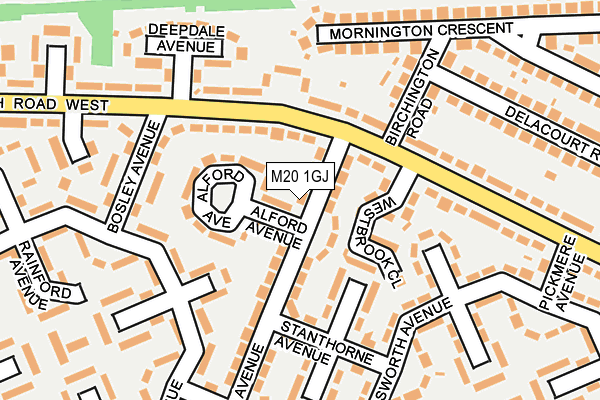 M20 1GJ map - OS OpenMap – Local (Ordnance Survey) M20 1GJ map - OS OpenMap – Local (Ordnance Survey)