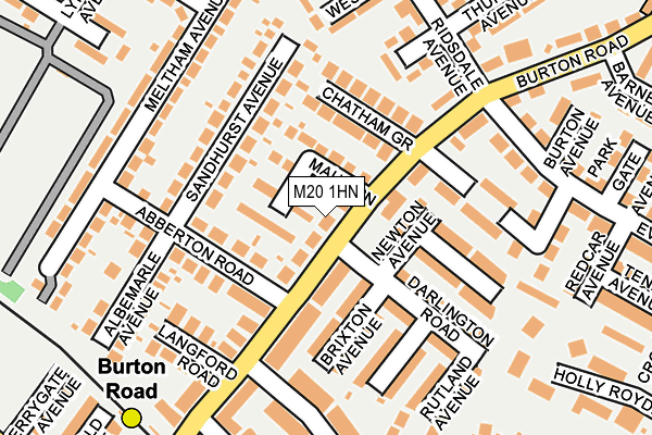 M20 1HN map - OS OpenMap – Local (Ordnance Survey) M20 1HN map - OS OpenMap – Local (Ordnance Survey)