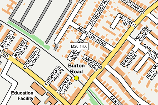 M20 1HX map - OS OpenMap – Local (Ordnance Survey) M20 1HX map - OS OpenMap – Local (Ordnance Survey)