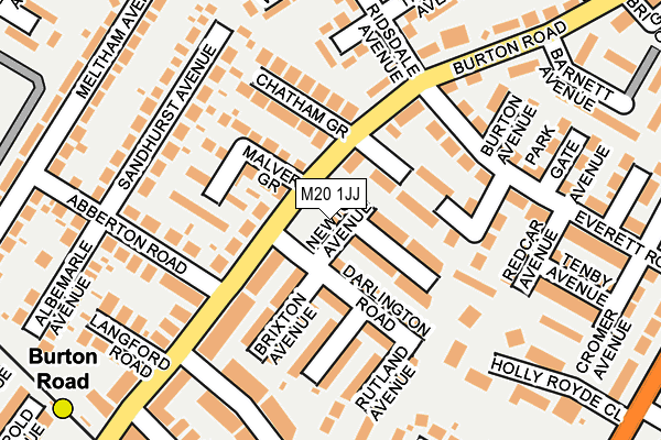 M20 1JJ map - OS OpenMap – Local (Ordnance Survey)