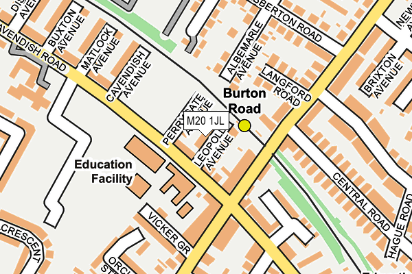 M20 1JL map - OS OpenMap – Local (Ordnance Survey) M20 1JL map - OS OpenMap – Local (Ordnance Survey)