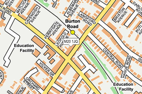 M20 1JQ map - OS OpenMap – Local (Ordnance Survey) M20 1JQ map - OS OpenMap – Local (Ordnance Survey)