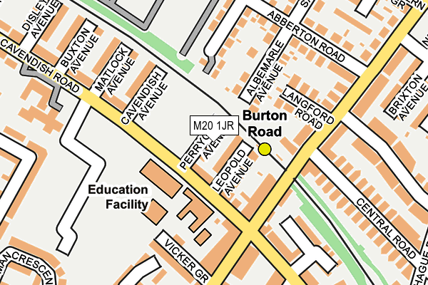 M20 1JR map - OS OpenMap – Local (Ordnance Survey) M20 1JR map - OS OpenMap – Local (Ordnance Survey)