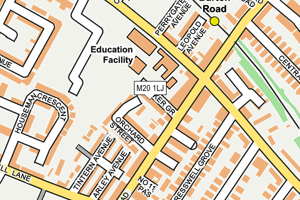 M20 1LJ map - OS OpenMap – Local (Ordnance Survey) M20 1LJ map - OS OpenMap – Local (Ordnance Survey)
