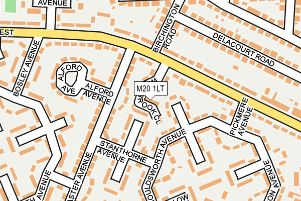 M20 1LT map - OS OpenMap – Local (Ordnance Survey) M20 1LT map - OS OpenMap – Local (Ordnance Survey)