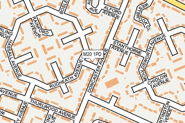 M20 1PD map - OS OpenMap – Local (Ordnance Survey) M20 1PD map - OS OpenMap – Local (Ordnance Survey)