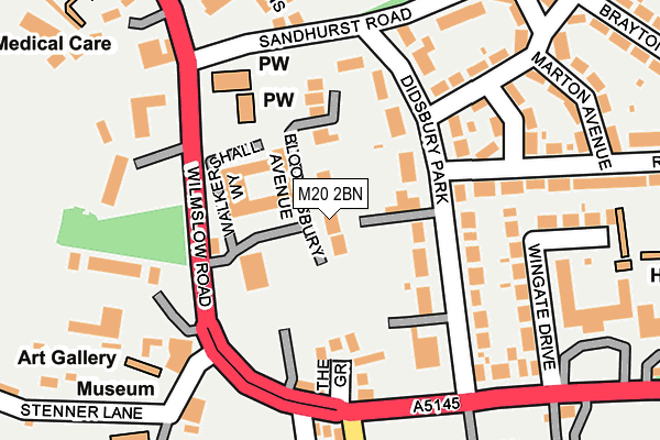M20 2BN map - OS OpenMap – Local (Ordnance Survey) M20 2BN map - OS OpenMap – Local (Ordnance Survey)