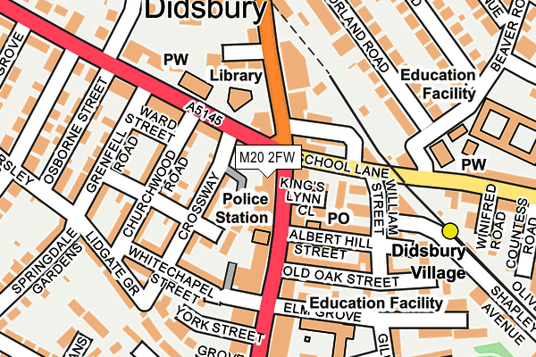 M20 2FW map - OS OpenMap – Local (Ordnance Survey) M20 2FW map - OS OpenMap – Local (Ordnance Survey)