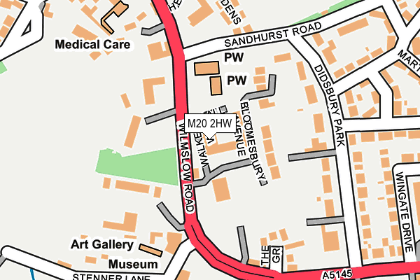 M20 2HW map - OS OpenMap – Local (Ordnance Survey) M20 2HW map - OS OpenMap – Local (Ordnance Survey)