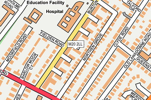 M20 2LL map - OS OpenMap – Local (Ordnance Survey) M20 2LL map - OS OpenMap – Local (Ordnance Survey)