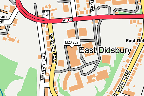 M20 2LY map - OS OpenMap – Local (Ordnance Survey) M20 2LY map - OS OpenMap – Local (Ordnance Survey)