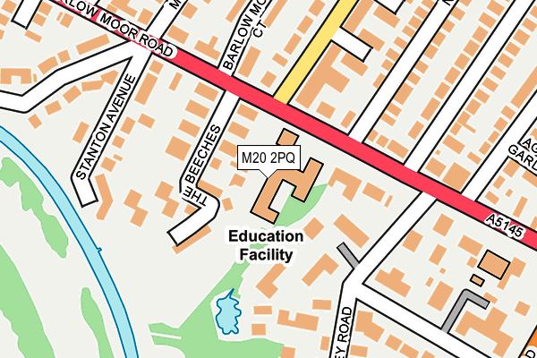 M20 2PQ map - OS OpenMap – Local (Ordnance Survey) M20 2PQ map - OS OpenMap – Local (Ordnance Survey)