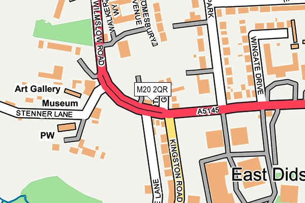 M20 2QR map - OS OpenMap – Local (Ordnance Survey) M20 2QR map - OS OpenMap – Local (Ordnance Survey)