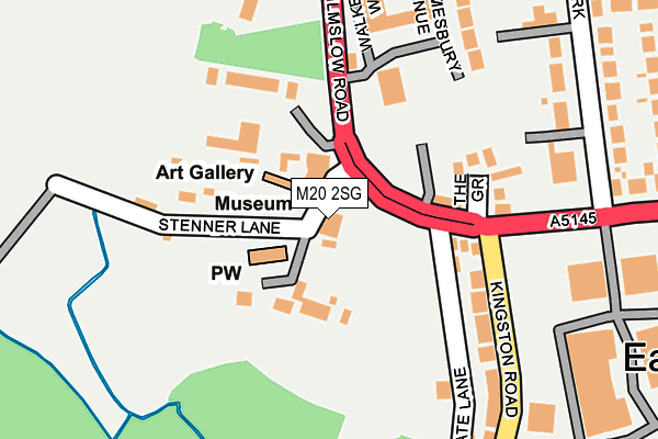 M20 2SG map - OS OpenMap – Local (Ordnance Survey) M20 2SG map - OS OpenMap – Local (Ordnance Survey)