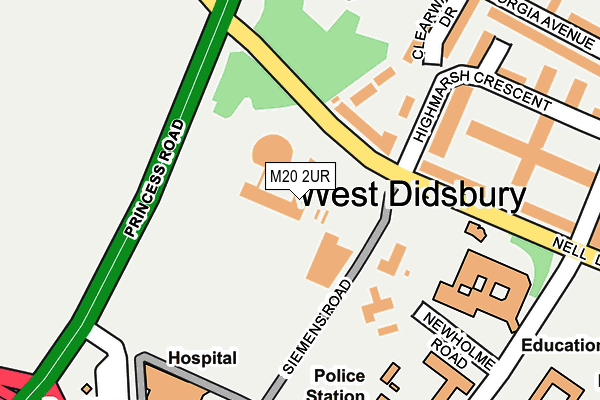 M20 2UR map - OS OpenMap – Local (Ordnance Survey) M20 2UR map - OS OpenMap – Local (Ordnance Survey)