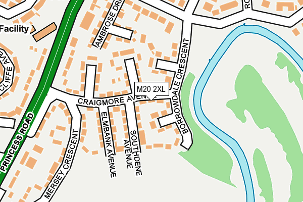 M20 2XL map - OS OpenMap – Local (Ordnance Survey) M20 2XL map - OS OpenMap – Local (Ordnance Survey)
