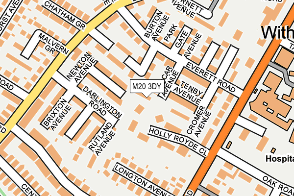 M20 3DY map - OS OpenMap – Local (Ordnance Survey) M20 3DY map - OS OpenMap – Local (Ordnance Survey)