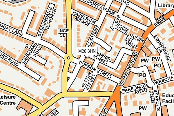 M20 3HN map - OS OpenMap – Local (Ordnance Survey) M20 3HN map - OS OpenMap – Local (Ordnance Survey)