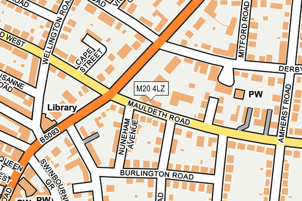 M20 4LZ map - OS OpenMap – Local (Ordnance Survey) M20 4LZ map - OS OpenMap – Local (Ordnance Survey)