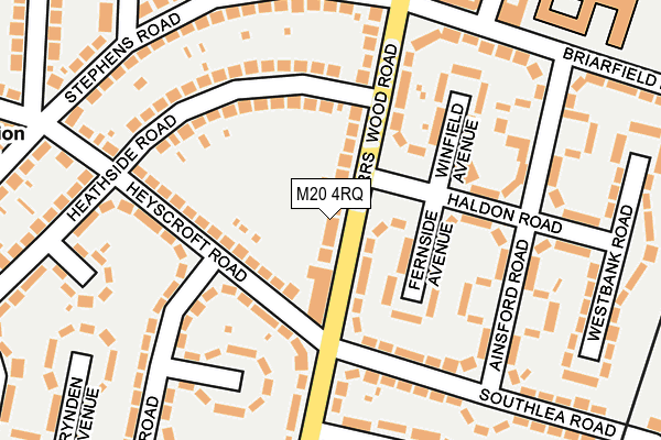 M20 4RQ map - OS OpenMap – Local (Ordnance Survey) M20 4RQ map - OS OpenMap – Local (Ordnance Survey)