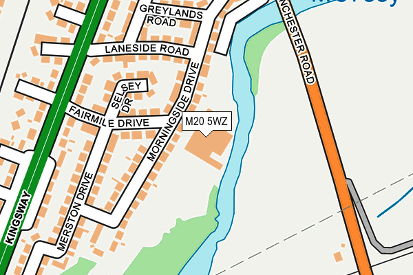 M20 5WZ map - OS OpenMap – Local (Ordnance Survey) M20 5WZ map - OS OpenMap – Local (Ordnance Survey)