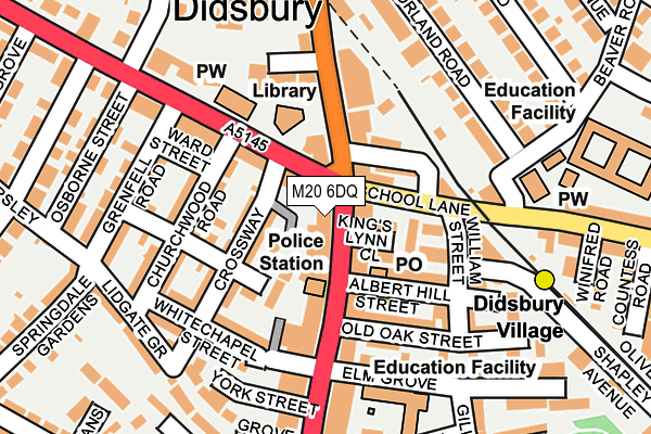 M20 6DQ map - OS OpenMap – Local (Ordnance Survey) M20 6DQ map - OS OpenMap – Local (Ordnance Survey)