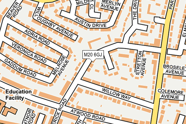 M20 6GJ map - OS OpenMap – Local (Ordnance Survey) M20 6GJ map - OS OpenMap – Local (Ordnance Survey)
