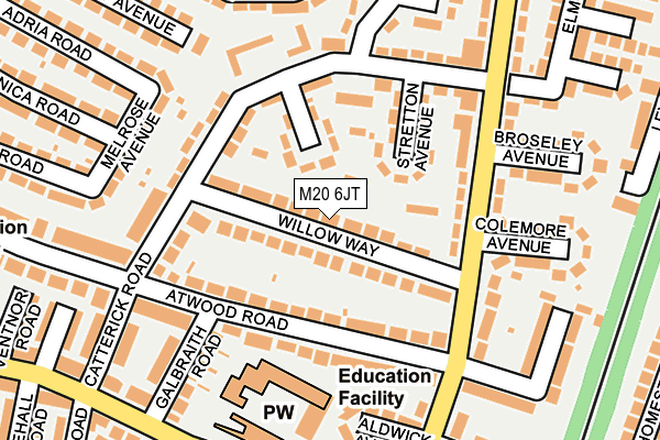 M20 6JT map - OS OpenMap – Local (Ordnance Survey) M20 6JT map - OS OpenMap – Local (Ordnance Survey)