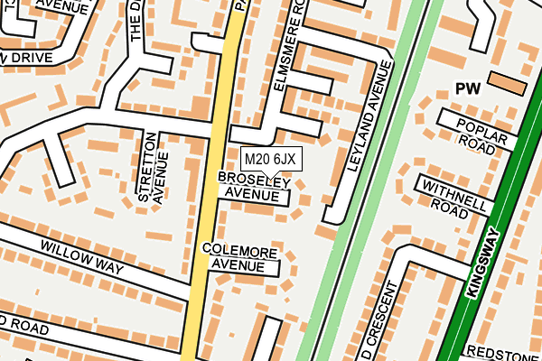 M20 6JX map - OS OpenMap – Local (Ordnance Survey) M20 6JX map - OS OpenMap – Local (Ordnance Survey)