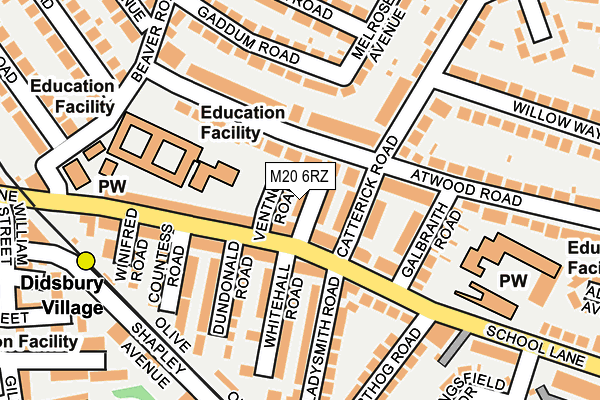 M20 6RZ map - OS OpenMap – Local (Ordnance Survey) M20 6RZ map - OS OpenMap – Local (Ordnance Survey)