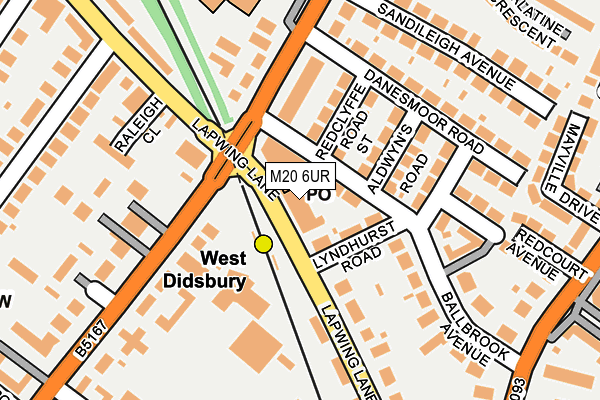 M20 6UR map - OS OpenMap – Local (Ordnance Survey) M20 6UR map - OS OpenMap – Local (Ordnance Survey)