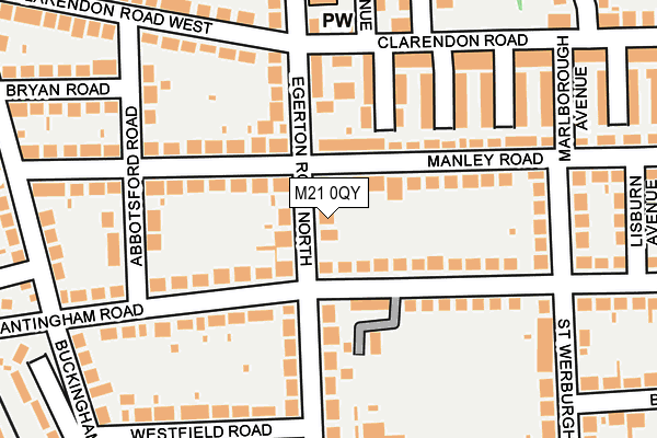 M21 0QY map - OS OpenMap – Local (Ordnance Survey) M21 0QY map - OS OpenMap – Local (Ordnance Survey)