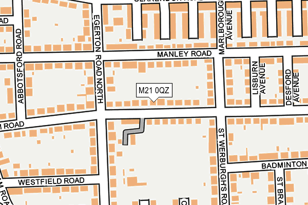 M21 0QZ map - OS OpenMap – Local (Ordnance Survey) M21 0QZ map - OS OpenMap – Local (Ordnance Survey)