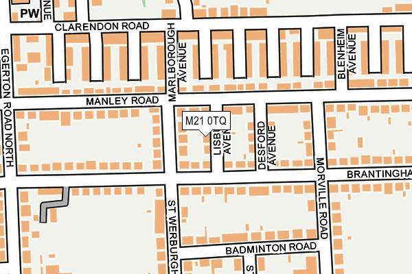 M21 0TQ map - OS OpenMap – Local (Ordnance Survey) M21 0TQ map - OS OpenMap – Local (Ordnance Survey)