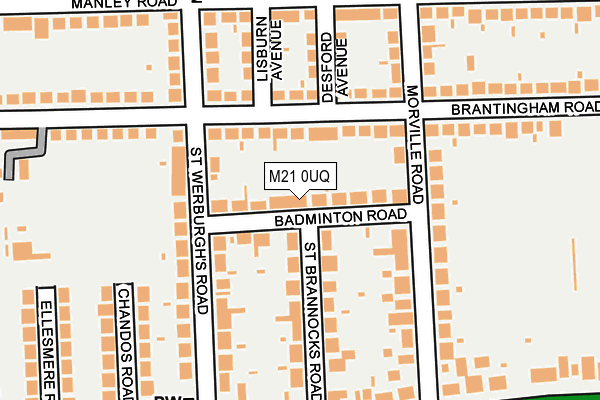 M21 0UQ map - OS OpenMap – Local (Ordnance Survey) M21 0UQ map - OS OpenMap – Local (Ordnance Survey)