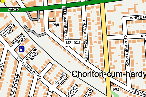 M21 0XJ map - OS OpenMap – Local (Ordnance Survey) M21 0XJ map - OS OpenMap – Local (Ordnance Survey)