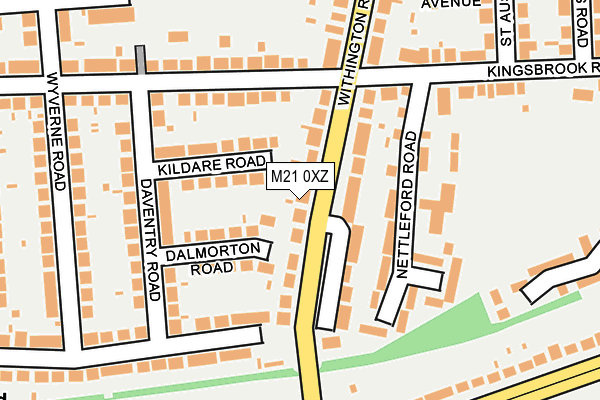 M21 0XZ map - OS OpenMap – Local (Ordnance Survey) M21 0XZ map - OS OpenMap – Local (Ordnance Survey)