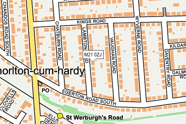 M21 0ZJ map - OS OpenMap – Local (Ordnance Survey) M21 0ZJ map - OS OpenMap – Local (Ordnance Survey)