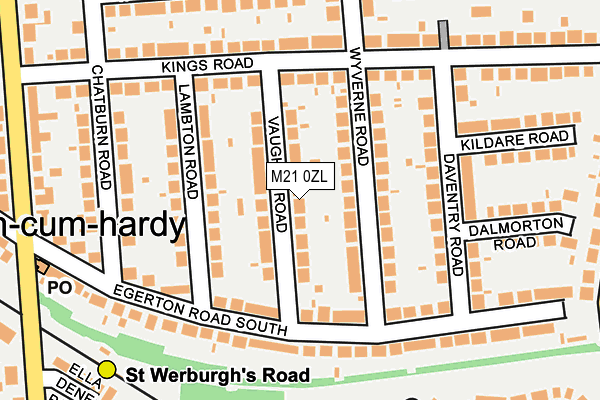 M21 0ZL map - OS OpenMap – Local (Ordnance Survey) M21 0ZL map - OS OpenMap – Local (Ordnance Survey)