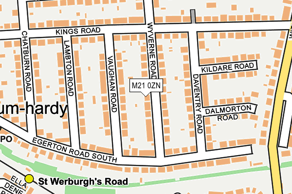 M21 0ZN map - OS OpenMap – Local (Ordnance Survey) M21 0ZN map - OS OpenMap – Local (Ordnance Survey)